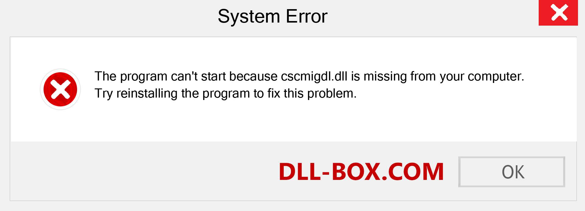  cscmigdl.dll file is missing?. Download for Windows 7, 8, 10 - Fix  cscmigdl dll Missing Error on Windows, photos, images